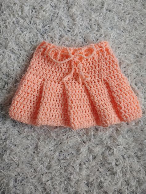 Crochet Pleated Baby Skirt Free Pattern Toyslab Creations