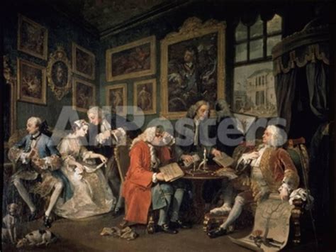Marriage A La Mode 1 The Marriage Contract 1743 Giclee Print