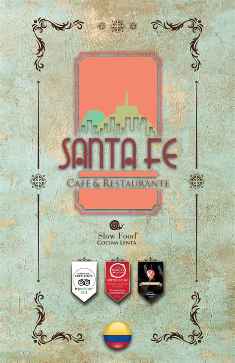 Hours may change under current circumstances MENU SANTA FE RESTAURANTE by santafecaferestaurante - Issuu