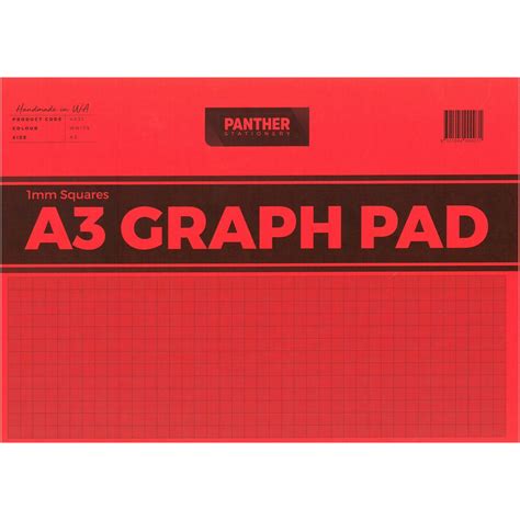 Pad Graph A3 1mm 25sheet Razor Stationery