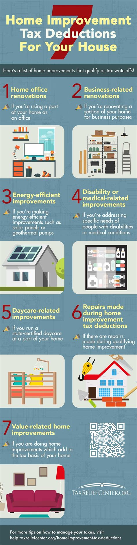 7 Home Improvement Tax Deductions INFOGRAPHIC Tax Deductions