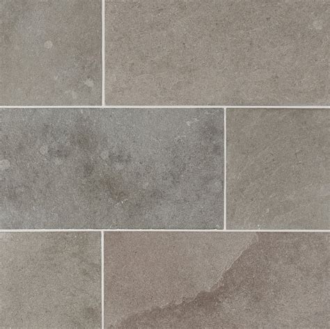 Ashford Gray Brushed Limestone Tile Floor And Decor