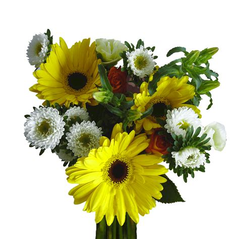 Ordersend Yellow And White Delight Bouquet Globalrose