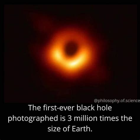 Philosophyof Science The First Ever Black Hole Photographed Is 3
