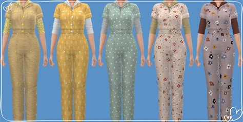 Annetts Sims 4 Welt Horse Ranch Jumpsuits Recolors