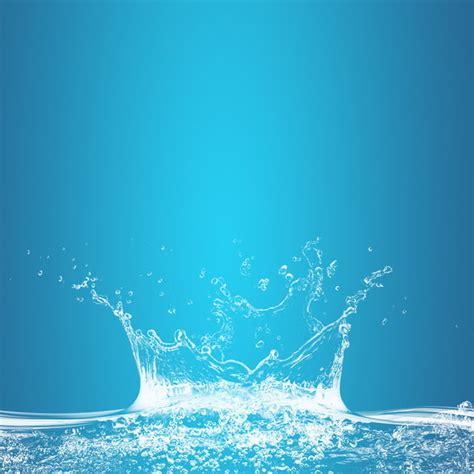 Blue Splash Water Flower Cosmetic Psd Layered Master Map Background