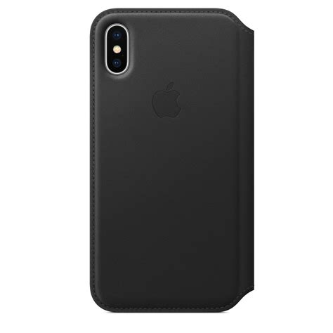 Iphone X Leather Folio Black Apple