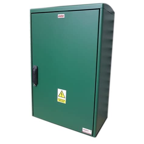 Free Standing Grp Electric Meter Box Green W600 X H900 X D300mm Grp