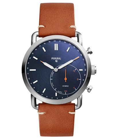 A hybrid watch, or hybrid smartwatch, is a watch that has a traditional analog design, but also connects to your phone and includes a few smart features. Fossil Q Men's Commuter Brown Leather Strap Hybrid Smart ...