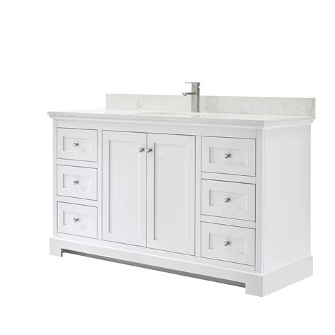 If you're building or remodeling this space, entrust the professionals at quickbox cabinets to get the job done right. Ryla 60" Single Bathroom Vanity - White | Free Shipping ...