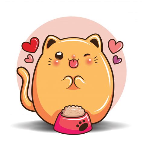 Cute Cat Cartoon Vector Premium Download