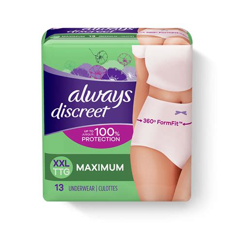 Always Discreet Maximum Protection Underwear Xxl Always Discreet