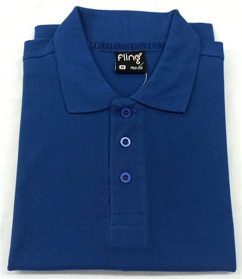 Plain Mens Royal Blue Cotton T Shirt Polo Neck At Rs 305 In Tiruppur