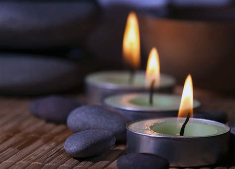 Massage Stone And Tealight Candles Bluestone Massage And Bodywork Llc