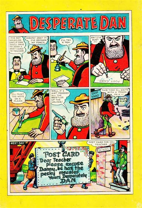 An Old Comic Book With The Title Desperate Dan