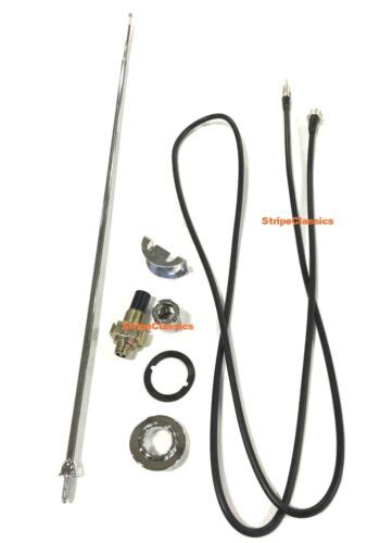 68 70 Dodge Charger Antenna Assembly Cable Wire And Telescopic Mast