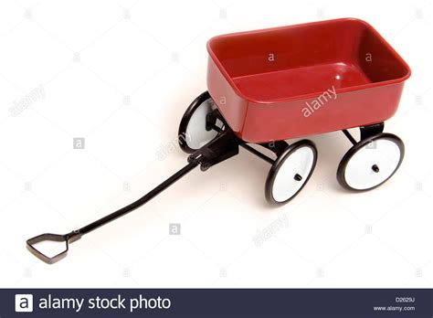 Little Red Wagon Stock Photo Alamy