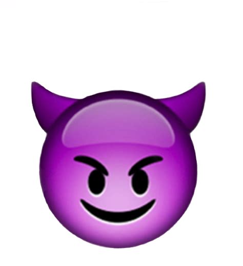 Emoji Iphone Face Devil Demon Sticker By Angelaa