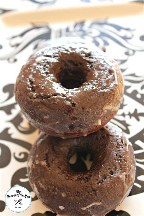 Fluffy, baked chocolate cake donuts made in 30 minutes! Homemade & Baked Chocolate Donuts - My Heavenly Recipes