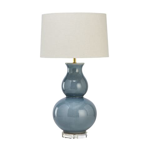 Jasmine Blue Crackle Table Lamp By Alti Lighting