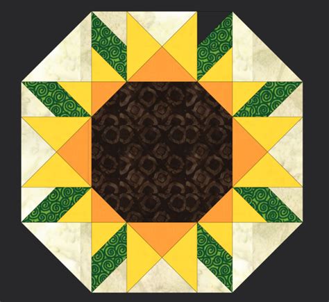 Free Quilt Pattern Sunflower Placemat I Sew Free