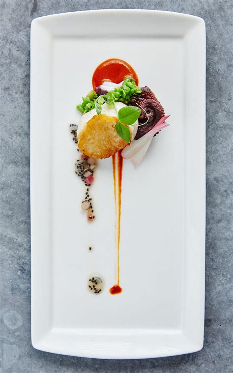 Fish Appetizer By Stocksy Contributor Trinette Reed Food Plating