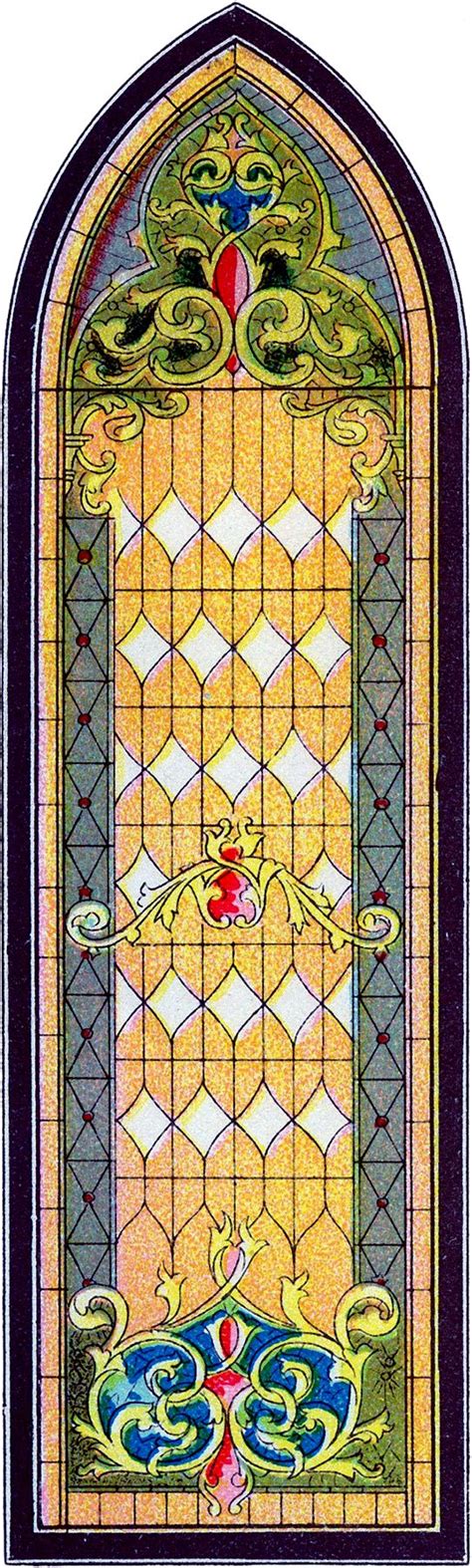 Vintage Stained Glass Church Window Image The Graphics Fairy Stained