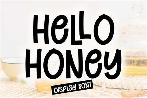 Hello Honey Font By Black Line · Creative Fabrica