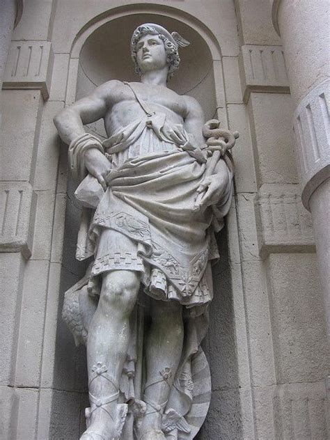 Roman God Mercury Statue