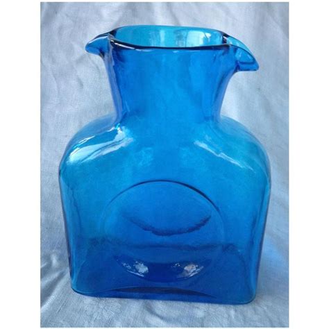 Blenko Blue Water Bottle 384 Blue Water Bottles Blue Water Blenko Glass