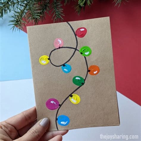 25 Simple Christmas Cards Kids Can Make The Joy Of Sharing