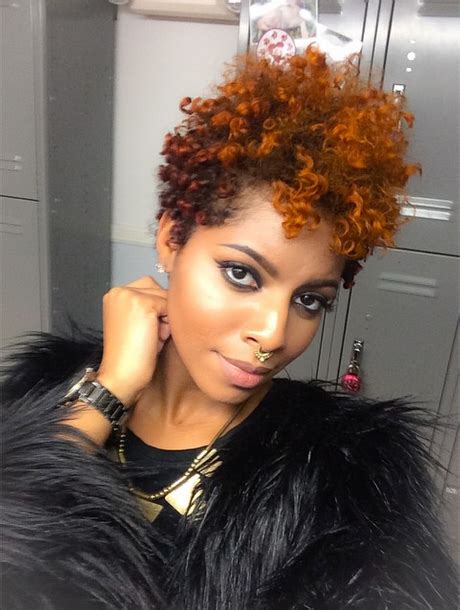 See more ideas about hair styles, hair, natural hair styles. the color | Short natural hair styles, Curly hair styles ...