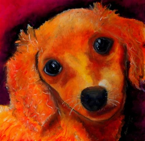 Oil Pastel Dog Portrait Of Your Dog In Oil Pastel On By