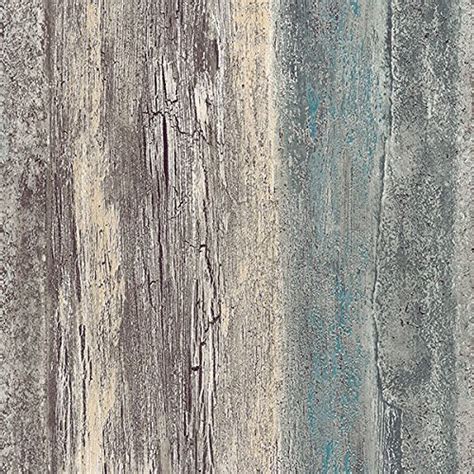 Norwall Nw35328 Brockton Vinyl Birches Textured Wallpaper Teal Multi