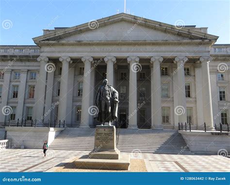 Department Of Treasury Building Washington Dc Editorial Photography