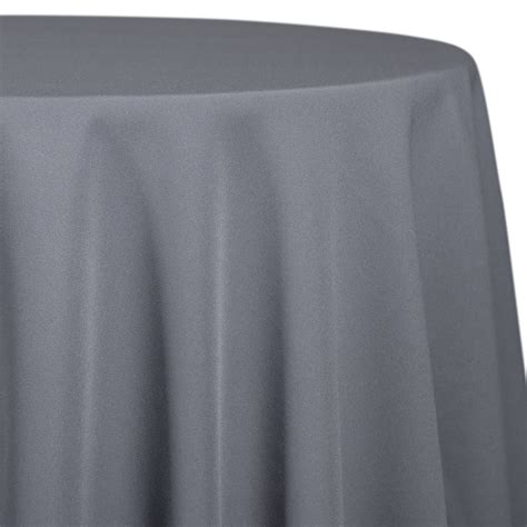 Round Poly Premier Tablecloth 120 White 100 Poplin Spun Polyester