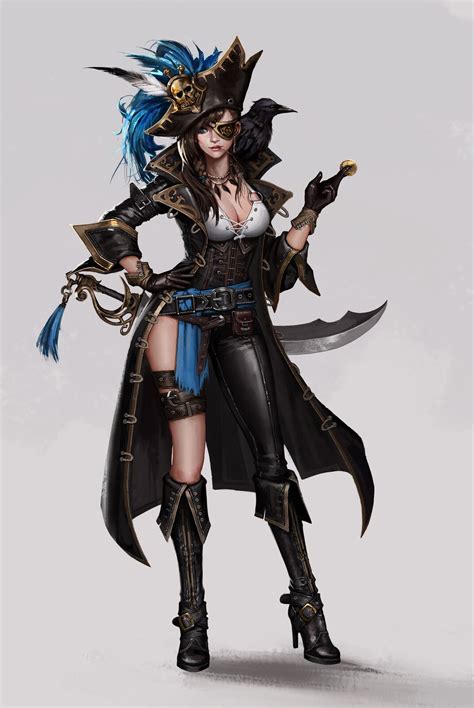 ArtStation Pirate Ha Yul Lee Girls Characters Dnd Characters Fantasy Characters Female
