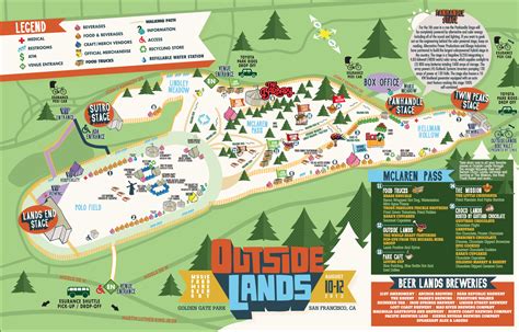 Fun Map For Outside Lands 2012 Postergraphics Pinterest