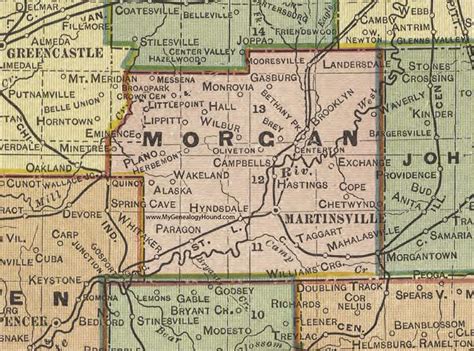 Morgan County Indiana Map Cities And Towns Map