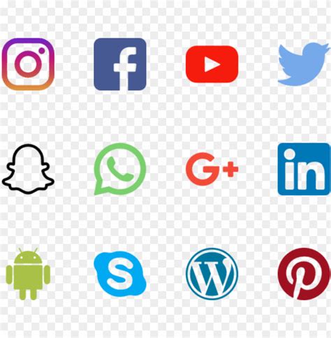 Small Social Media Icons All In One Photos