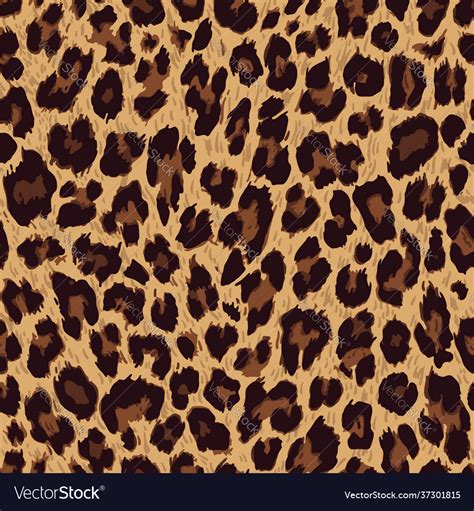 Seamless Pattern Leopard Skin Texture Royalty Free Vector