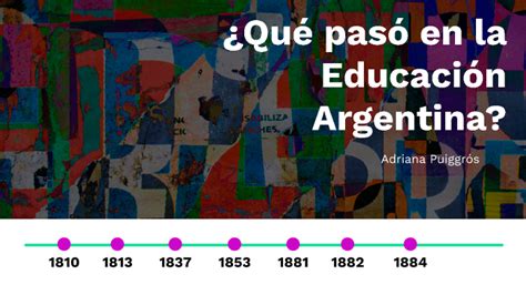 ¿qué Pasó En La Educación Argentina Adriana Puiggros By Catriel Santa