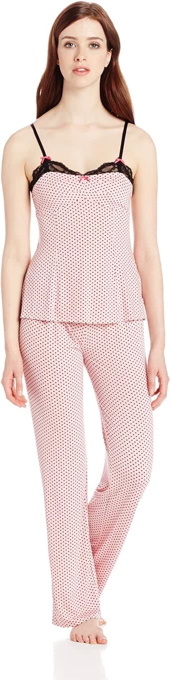 Betsey Johnson Women S Slinky Knit Cami Pajama Set At Amazon Womens