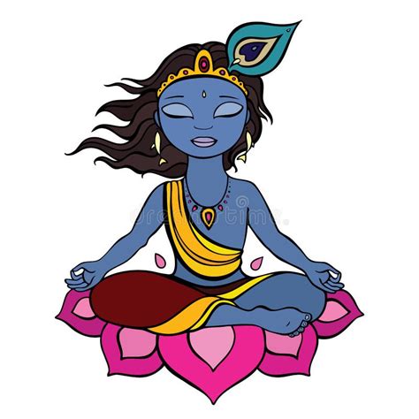 Hindu God Krishna Stock Illustration Illustration Of Colorful 39336594