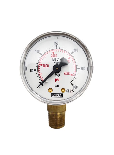 Wika Pressure Gauges Degrease For Oxygen Use 1111150 Connection