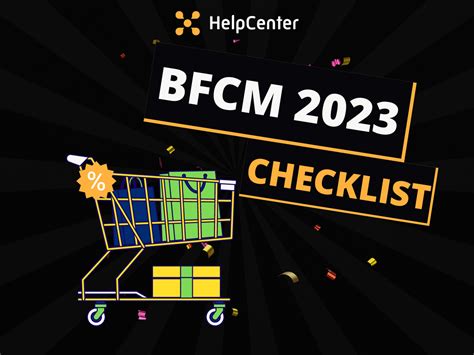 Bfcm 2023 Checklist