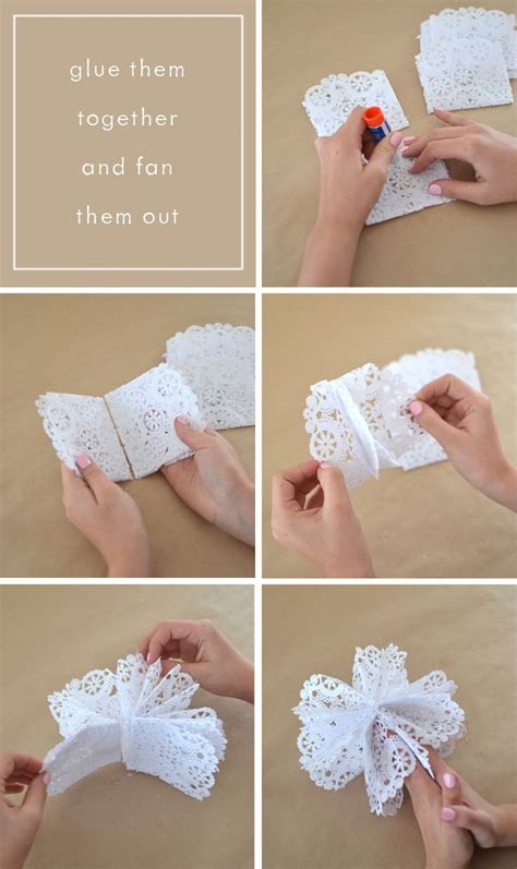 Make 3d Snowflake Stars From Doilies And A Gluestick Merry Christmas