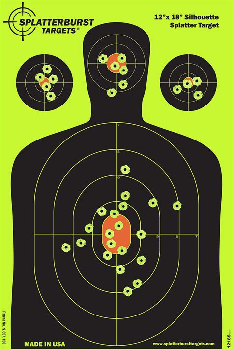 25pack 12 X18 Shooting Splatter Targets High Visibility Gun Shots