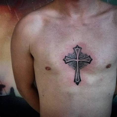 Cross Chest Tattoos Designs Ideas And Meaning Tattoos