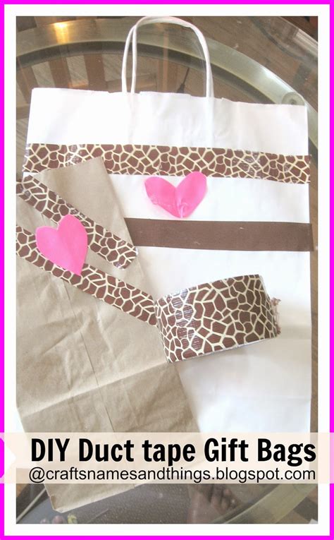 Crafts Names And Things Diy Duct Tape T Bags